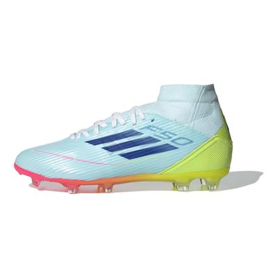 F50 Confortables Polyvalentes Amortissantes Antidérapantes Durables Chaussures de Football Chaussures de Football pour Femmes Bleu IH0192