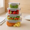 4x Pojemnik Kuchenny Hermetyczny do Żywności z Uszczelką Zestaw Pojemników