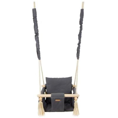 Baby Swing - Vikingchoice - Grey - Max 20 Kg - Wood - 100% Cotton