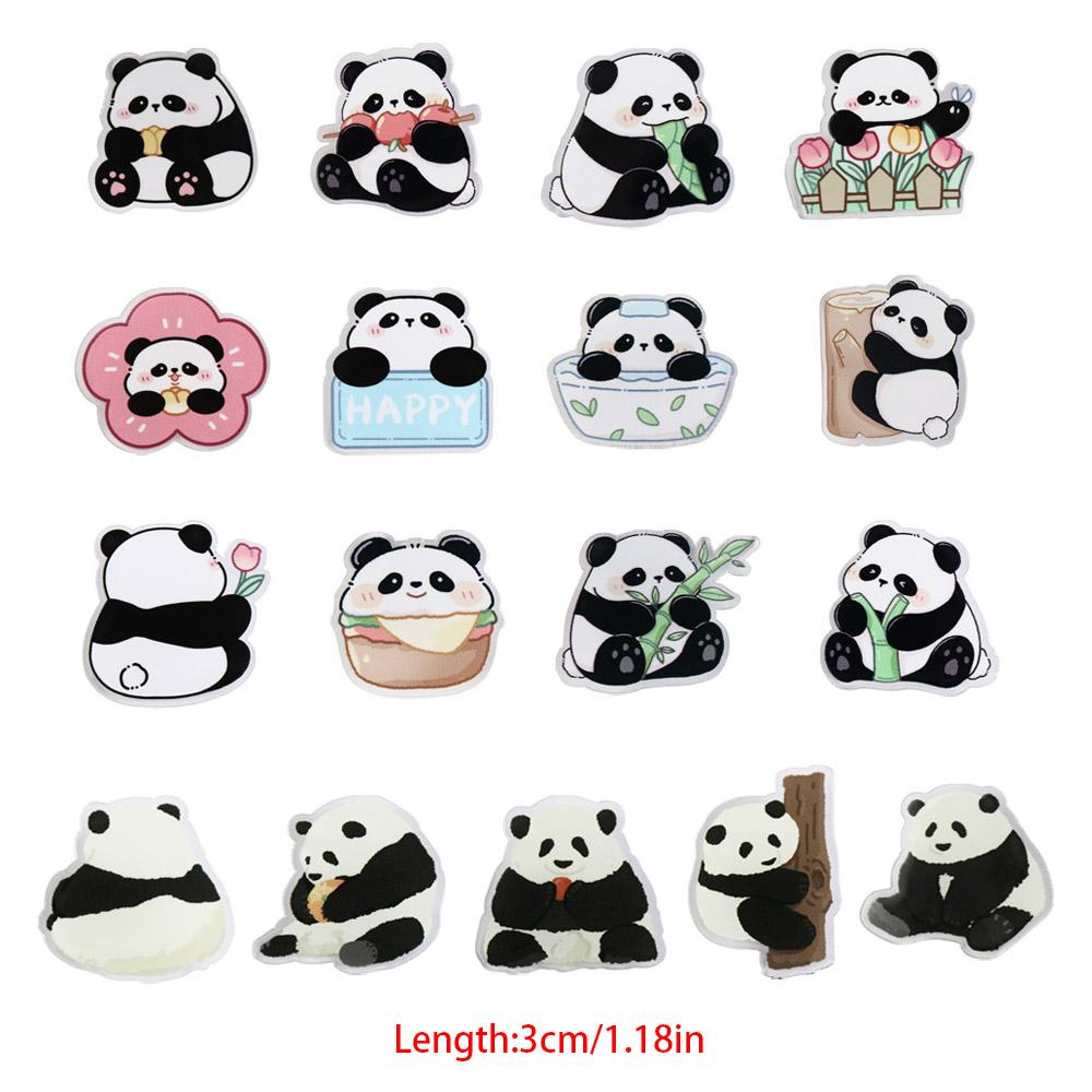 Panda Acrylic Panda Pin Cute Animal Badge Kawaii Flower Panda Brooch  Gift