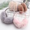 Portable Folding Winter Warm Earmuffs Solid Color Anti Cold Windproof Thickened Warming Earmuffs Fashion Unisex Plush Earmuffs