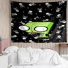 Invader-Zim Print Tapestry, Backdrop, Easy Setup, Ideal for Bedroom, Office & Living Room, with Aesthetic Wall Hanging Decor.