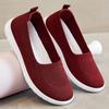 Summer mother shoes new women's shoes casual flat single shoes one pedal breathable soft sole old Beijing cloth shoes women
