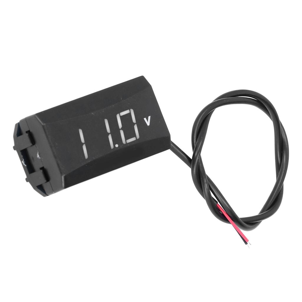 Voltage Testing Meter LED Digital Display Universal for Car Motorcycle Electric Vehicle 12V‑80V