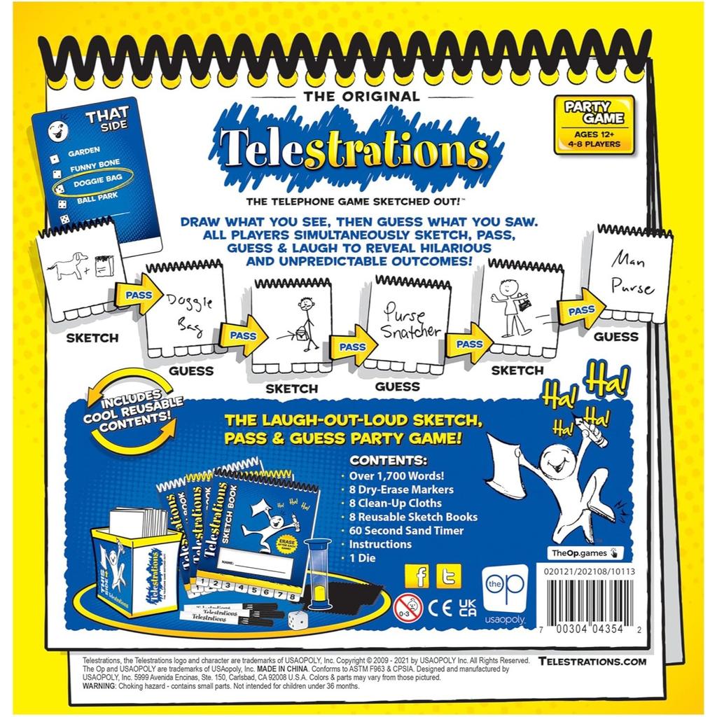 Telestrations Party Board Game Entertainment Family Gatherings Card