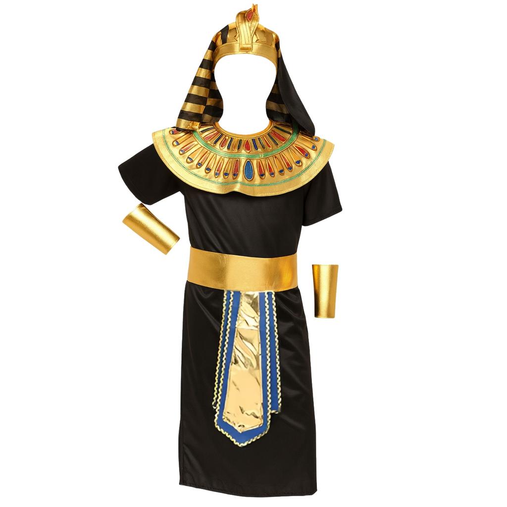 Costume da Faraone Egiziano Costume da Faraone Egiziano BALL Carnevale 122 128 134 J I 11 b