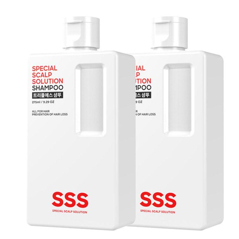 

TripleS [1+1] Mildly Acidic Anti-Hair Loss Shampoo 275ml + 275ml Anti-hair loss shampoo 275 ml + treatment 275 ml