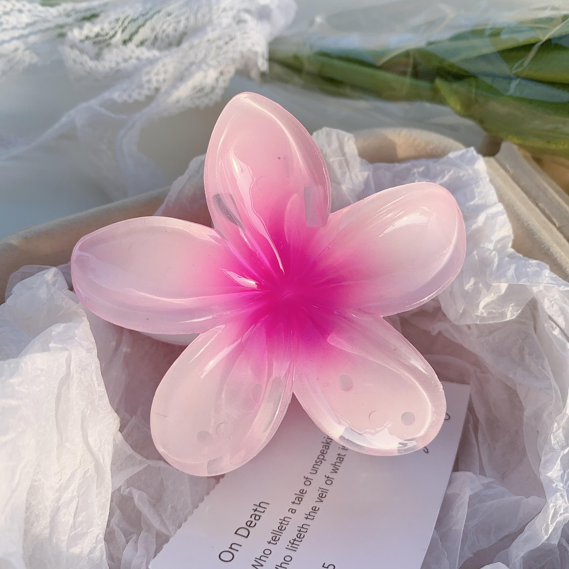 

«Креативная заколка для волос в корейском стиле с цветком — милый аксессуар для волос в виде акулы с индивидуальностью» роза розовый