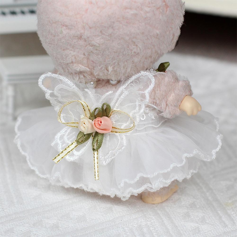 Miniature Princess Dress for 10cm Cotton Dolls Cute DIY Doll Clothes Fashion Accessories Lovely Outfit Gifts for Girls Friends