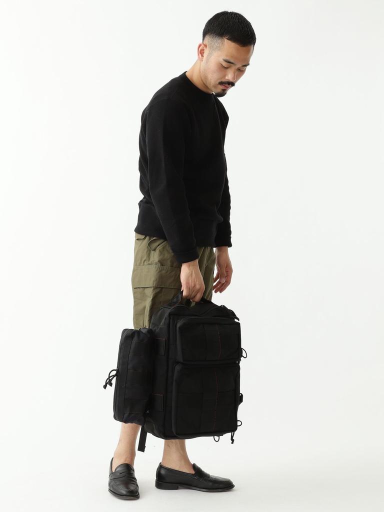 Beams Plus BRIEFING Exclusive DT Pouch Tote Bag, Men's, Black, Size 0, 38610043106