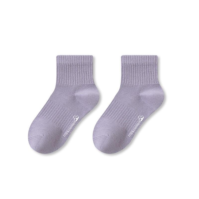 Premium A-Class Cotton Kids Crew Socks Antibacterial Seamless Sports Socks for Boys Girls Spring Autumn Winter