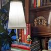 The Classic Literary Lamp Vintage Book Design Table Lamp Vintage Book-Style Table Lamp With Linen Shade Unique Decorative Lamp