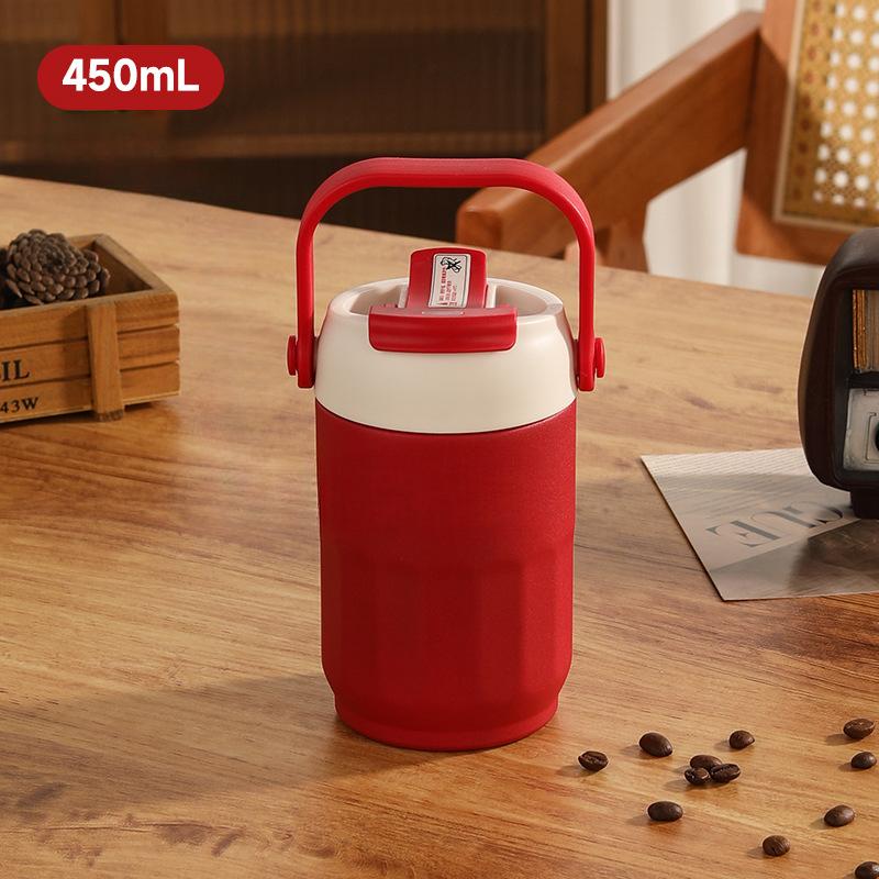 New 316 Stainless Steel Mug Girls' Large-capacity Handle Mug High-value Coffee Cup