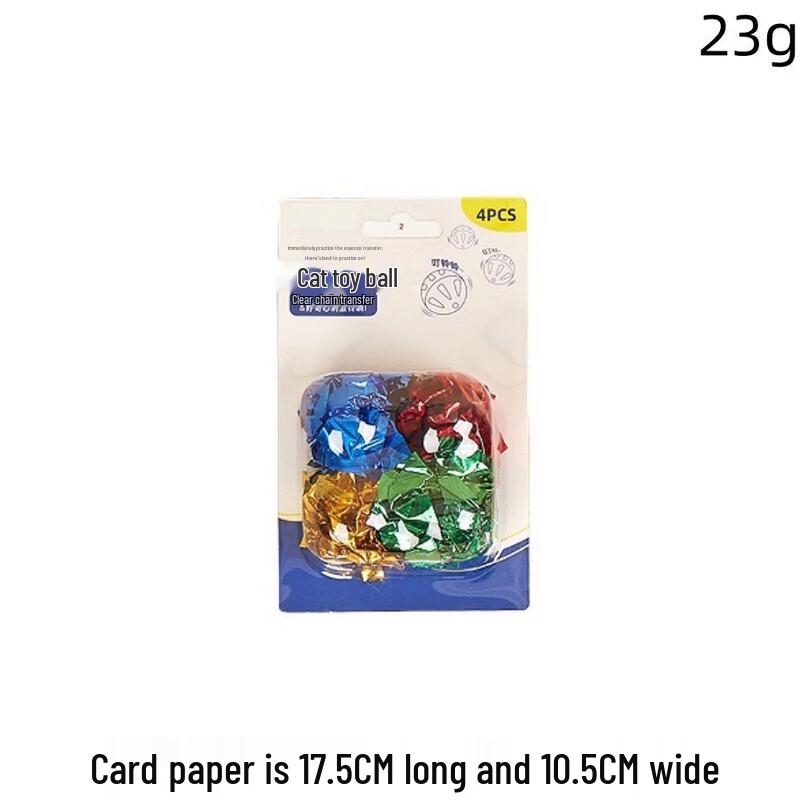 Durable Cat Bell & Crinkle Ball Set
