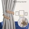 Bohemian Twist Curtain Buckle Holdbacks, 8Pack Jutes Twines Tie Backs for Light Filtering Drapes