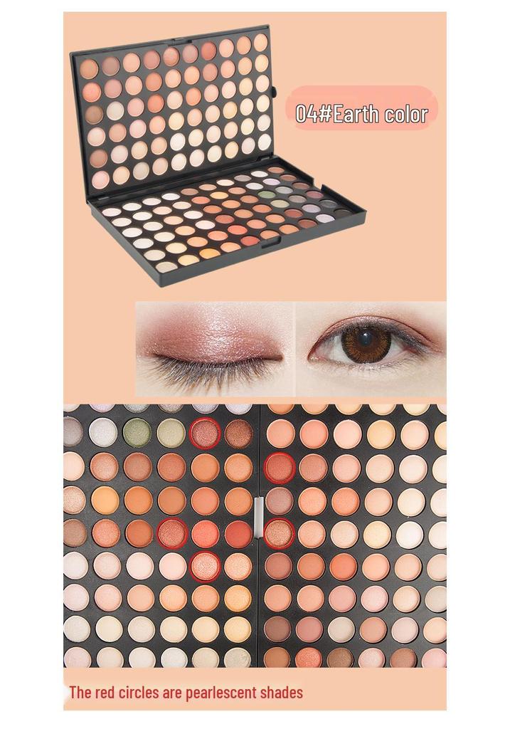 Palette Ombretti 120 Colori Perlescenti & Opachi Tonalità Terra