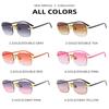 UV400 Gradient Sunglasses Vintage Frameless Sun Glasses Vintage Ladies Eyeglasses  for Summer