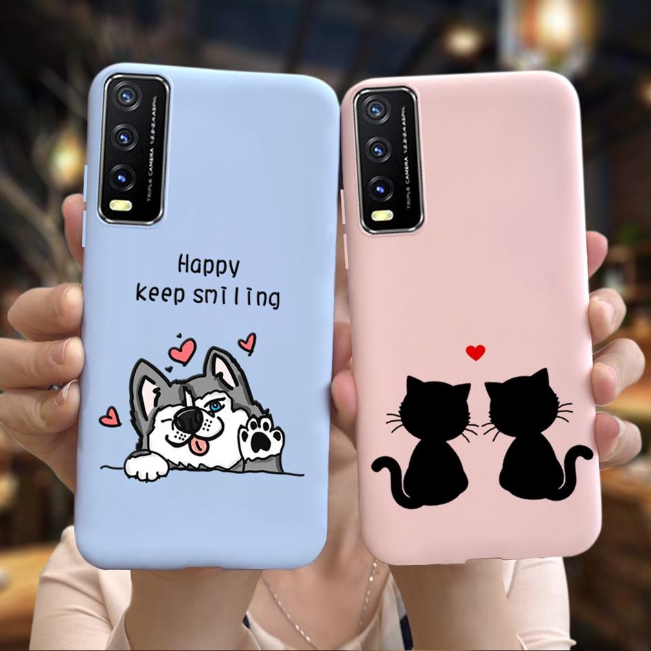 For Vivo Y20 Y20i 2021 Case Silicone Fashion Daisy Sunflower Floral Soft Phone Cover For Vivo V2029 V2027 V2032 Y 20 Y 20i Coque