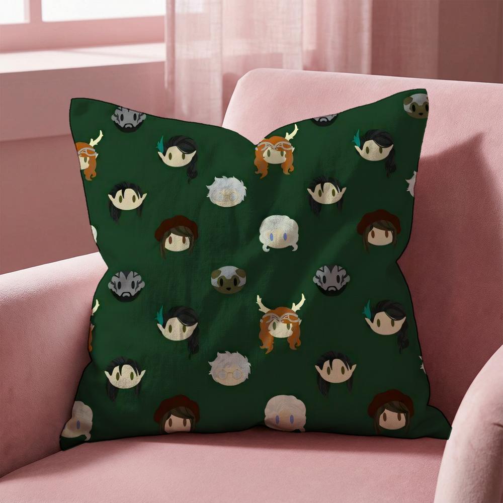 The Legend V-vox Machina Cushion Cover Multi-Scene Pillow Cover for Home & Car - Reversible, Soft & Durable for Daily Use