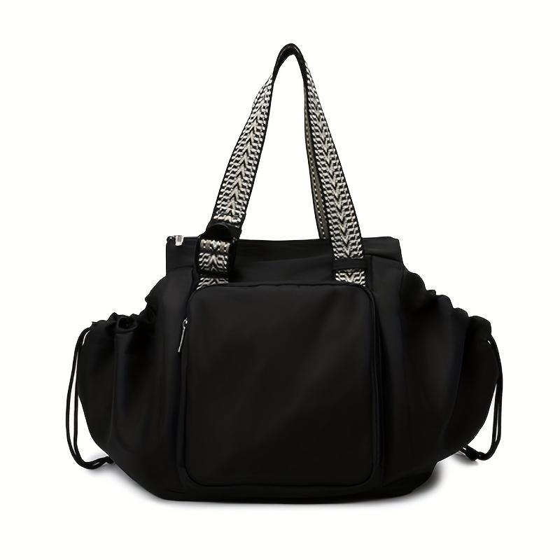 Large Drawstring Backpack, Heavy-Duty Gym Bag with Zipper. Multi-pocket, Durable & Easy-Clean. For Gym, Travel,School & Shopping