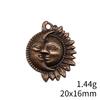 Sun Charm Moon Star Pendant Alloy Charms For Celestial Space Theme DIY Bracelet Necklace Jewelry Making Supplies For