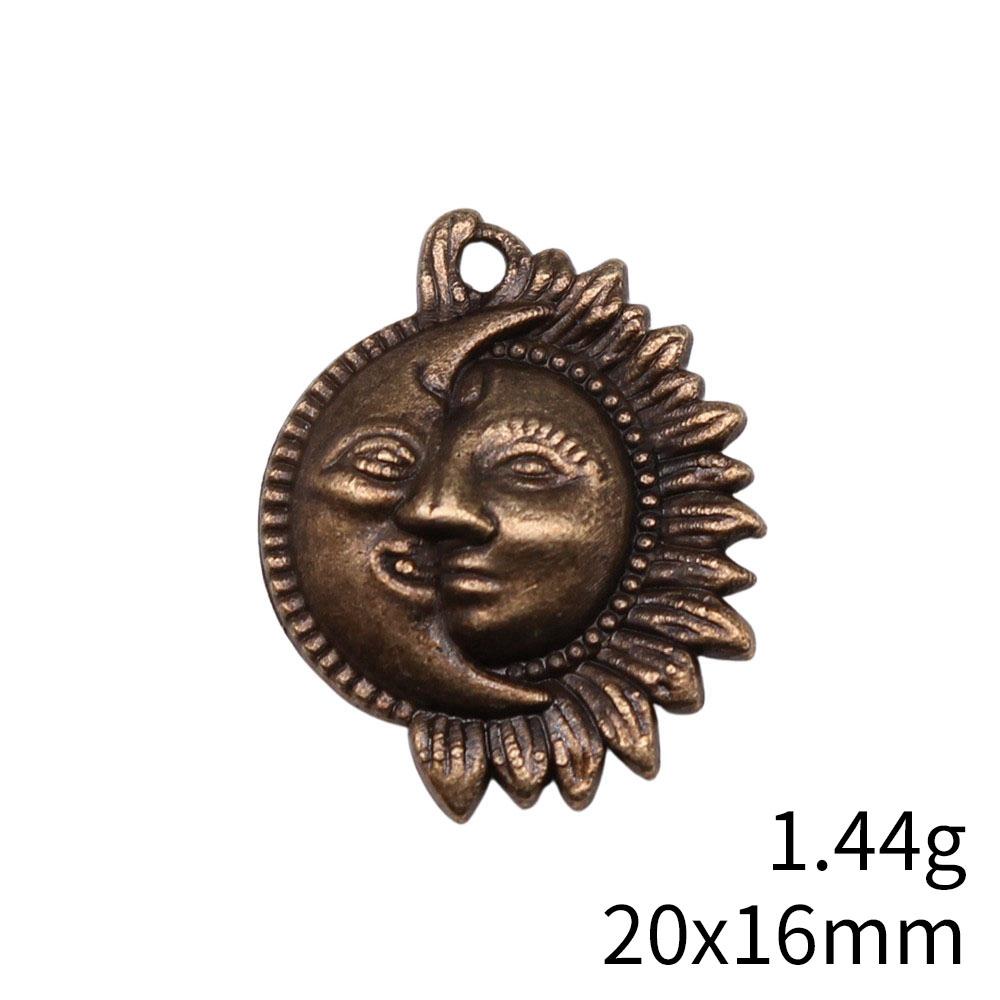 Sun Charm Moon Star Pendant Alloy Charms For Celestial Space Theme DIY Bracelet Necklace Jewelry Making Supplies For