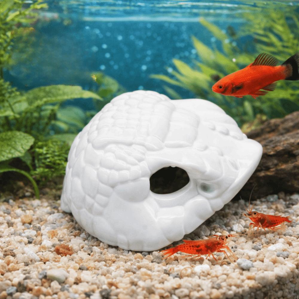 Smooth Edge 3D Printed Cave Simulation Reptiles Habitat Fish Hiding Shelter  Betta Hiding