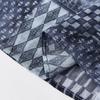 Xiangying Printed Plaid Mesh Half Skirt
