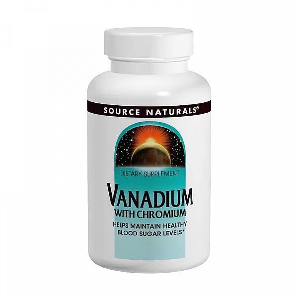 

Source Naturals - Vanadium with Chromium, 90 Tablets