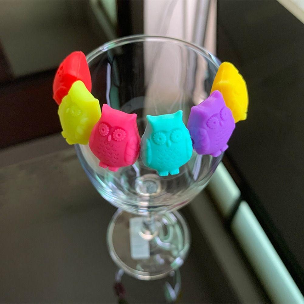 Marker Tool Drink Markers Silicone Drinking Cup Identifier Sign New Wine Glass Tags  Bar Kitchen