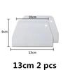 White Board Plastic Pastry Cutter Pizza Dough Scraper Cake Spatulas Tools Fondant Sugarcraft Trapezoid Bread Baker Butter Knife