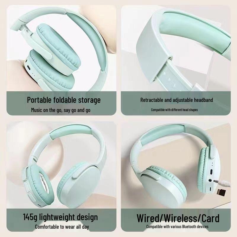 P2961 Wireless Bluetooth Headphones: Heavy Bass, Gaming & Sports, Universal Compatibility