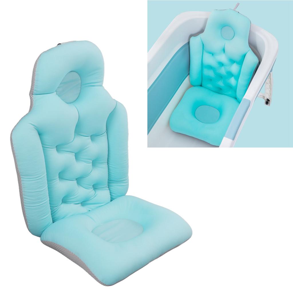 Adult Full Body Bath Pillow Hd Neck Support Quick Drying High Elasticity Hanging Hole Bathtub Cushion
