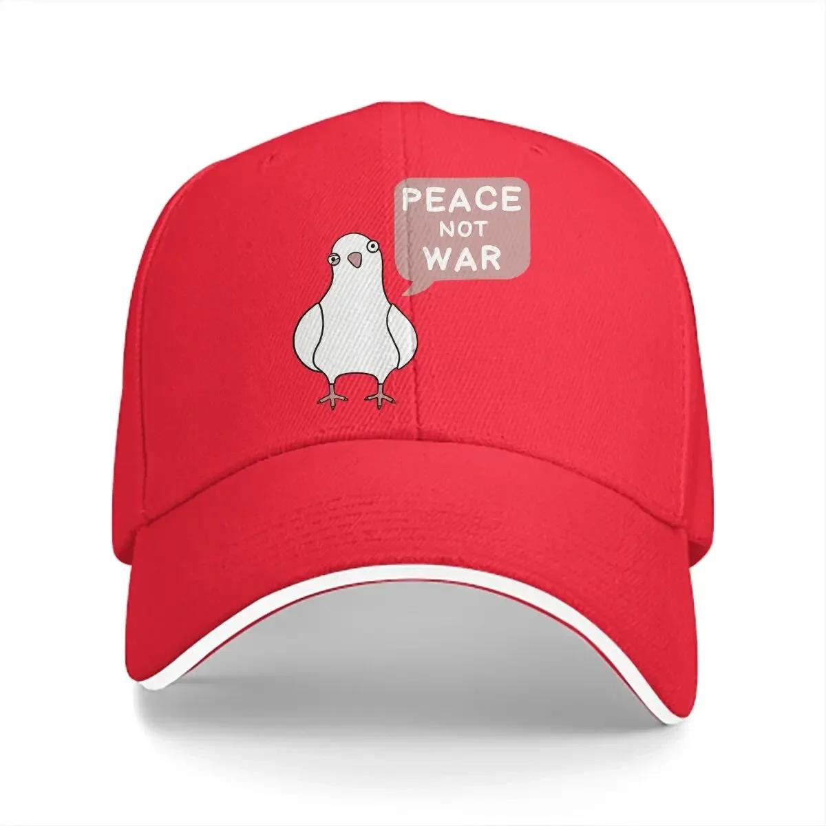 Peace Not War Baseball Cap Unisex Hats Visor Protection Snapback Peace Dove Gifts Caps One Size