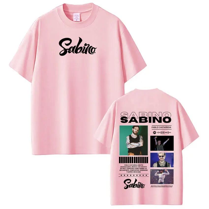 Unisex Harajuku Style Fashion Short Sleeve Casual High Quality TShirt Rapper Sabino Album Tour Printed Women And Men TShirt