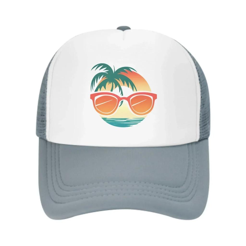 Sea Glasses Tree New Summer Leisure Sports Daily Sun Hat Fishing Outdoor Unisexs and Womens Truck Hat Fashion Duck Tongue Hat