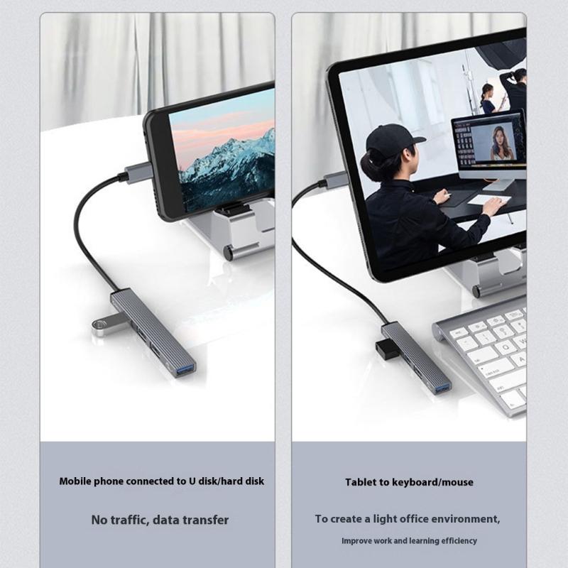 USB C To USB3.0 OTG Adapter Data Transfer USB C Hubs Plugs And Play Portable Expansion Dock For Laptop Plugs and Play
