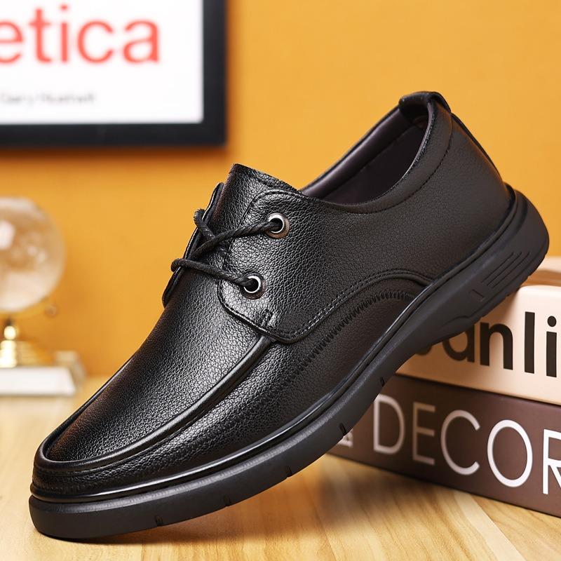 Fashion Spring Autumn Leather Business Men's Dress Shoes New Designer Soft-soled Casual Loafers for Men Fashion Light British Male Shoes