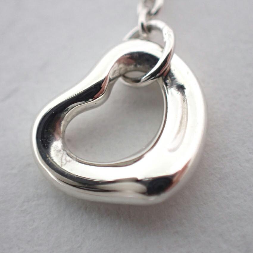 [Pre-owned] TIFFANY 925 Open Heart Diamond Earrings (One Side) / j64-9