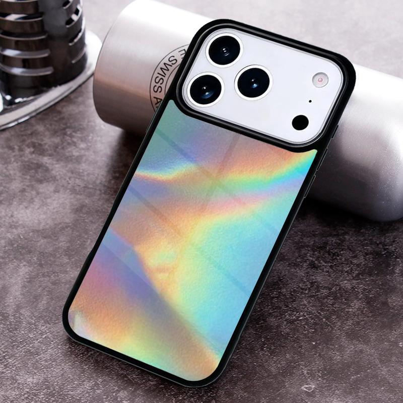Holographic Trippy Rainbow Phone Case for iPhone 17 16 15 Pro Max Air 14 13 12 11 Plus Shockproof Cover