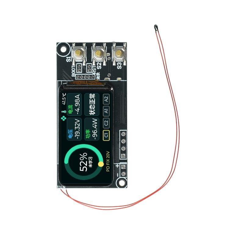 1 Set 100W Power Bank Module With Tft Screen 3-5S Bidirectional Fast Charging Mppt Solar Compatible Battery Protection Board