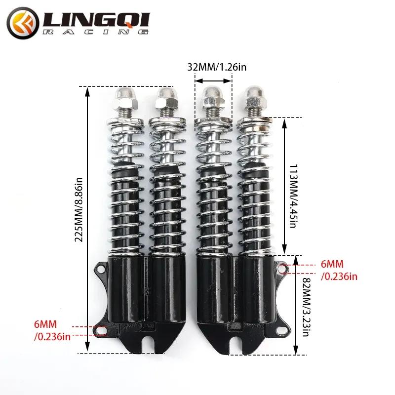 LINGQI RACING Front Wheel Hydraulic Spring Shock Absorber For Electric Off-road Scooter Kugoo Dirt Pit Mountain Bike MTB