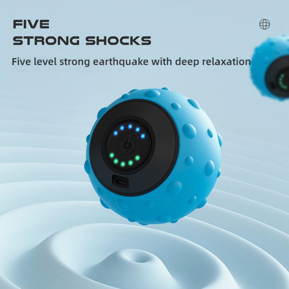 Electric Vibration Massage Ball Sports Fitness Massage Tool Foot Facial Soothing Device Vibration Design Easy to Use Portable