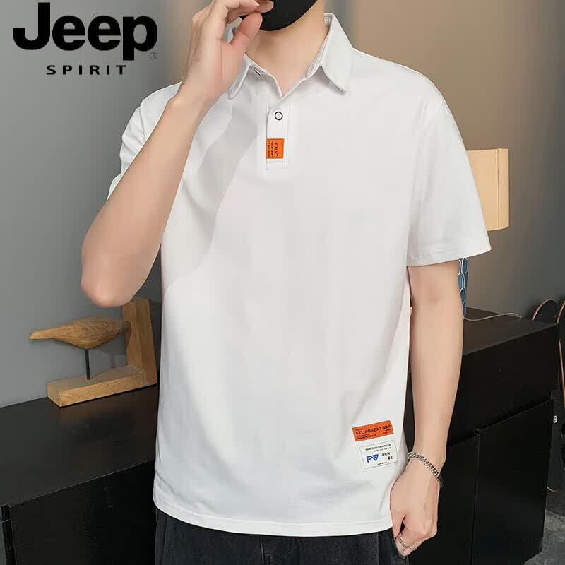 JEEP SPIRIT Men s 100% Cotton Short Sleeve Polo Shirt XL
