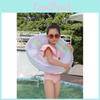 Colorful Inflatable Swimming Ring For Adults Environmental Pvc Thickened Cartoon Pattern