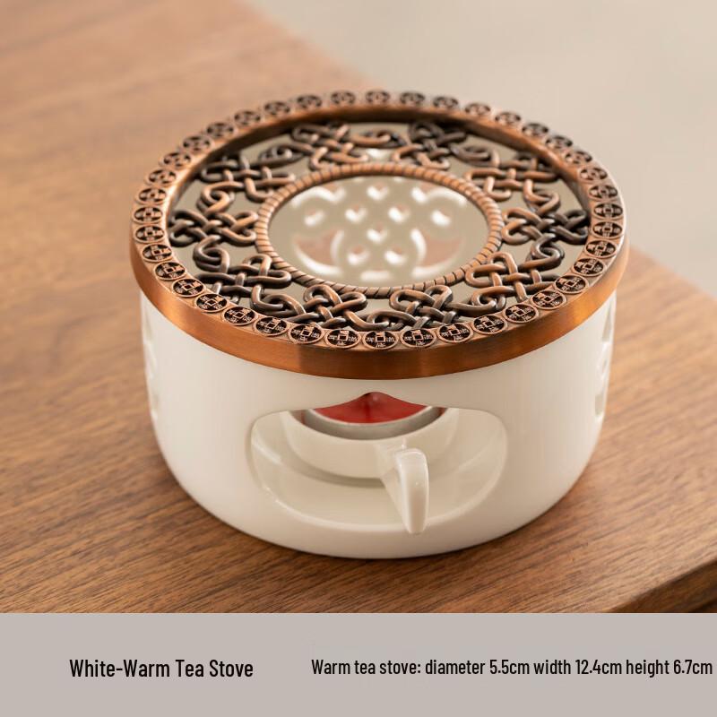 Chinese Style Candle Tea Warmer Set