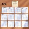 Functional Workstation Memo Pad Mini Desk Calendar 2027, Jan. 2027 to Dec. Standing Flip Small Vertical Desktop Calendar, 12 Monthly Planner