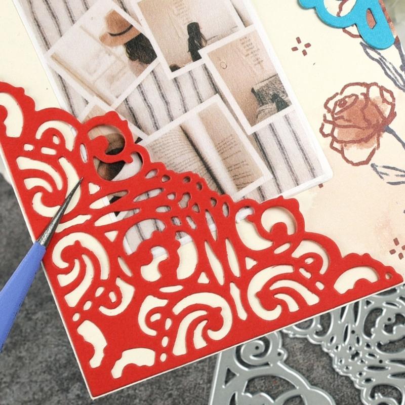 Geometric Triangular Carbon Steel Cutting Dies For Scrapbooking Card Making Album Decorative Embossing Paper Die Cut