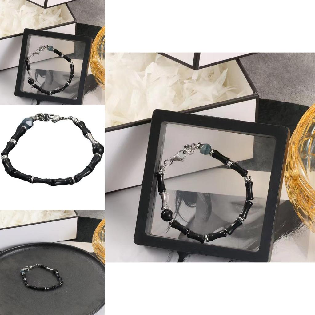 Unique Design Fashion Bracelet For Travel Souvenirs Elegant Black Bamboo Style