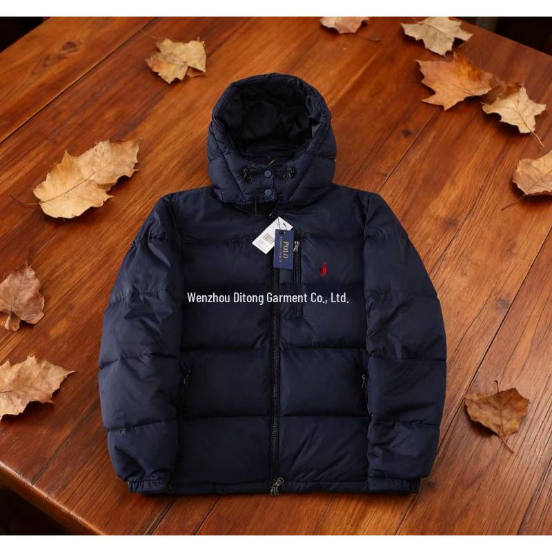 Advanced RL Down Jacket with Little Horse Logo - Thick & Warm